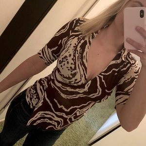 🌟Diane Von Furstenberg Vintage Jillianna Wrap Top